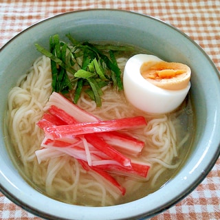 冷やし鶏スープそう麺